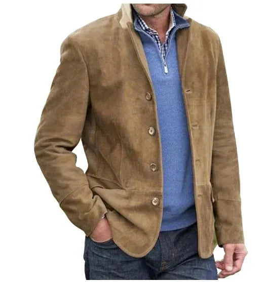 Wildlederjacke Mit KnÃ¶pfen FÃ¼r Herren