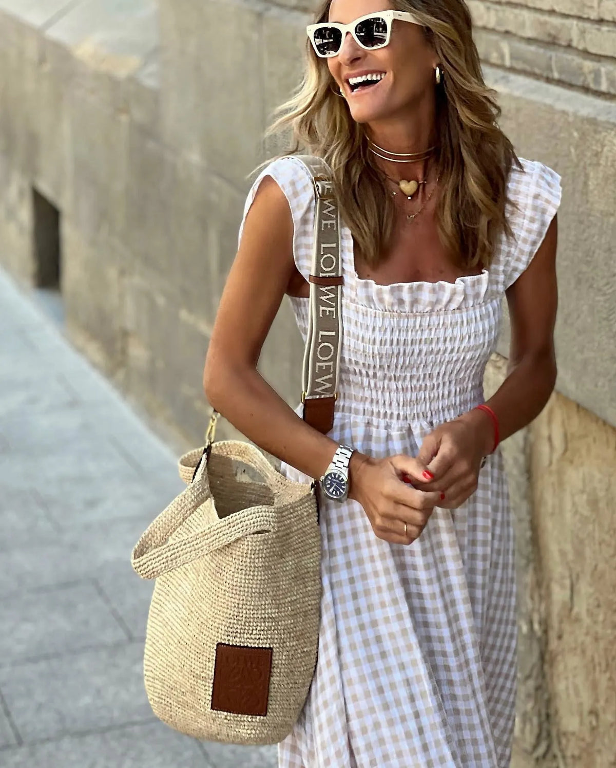 Kleid | Gesteppt Oberteil, Rock | Sommer