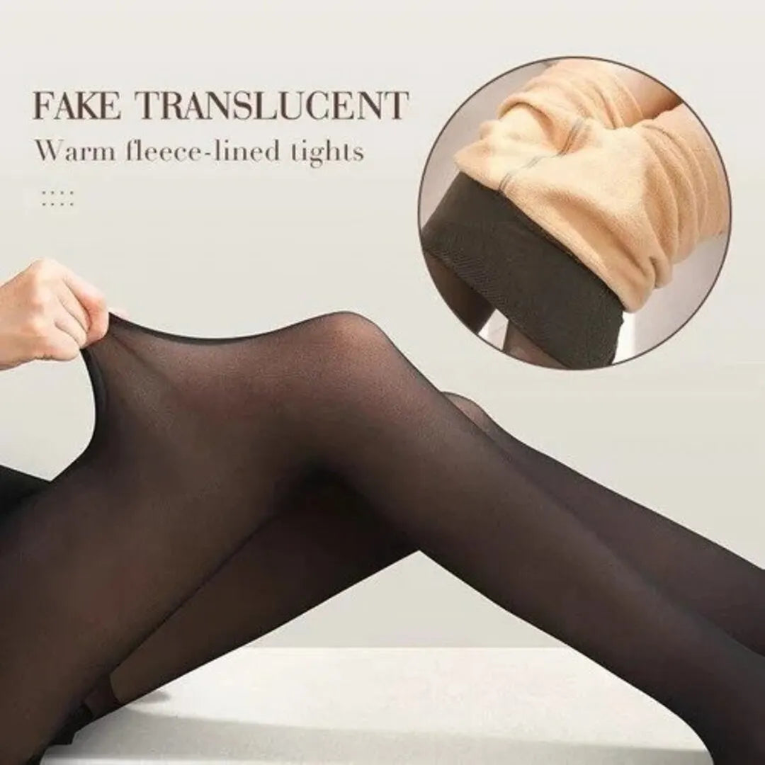 Warme Superstretch PlÃ¼schstrumpfhose