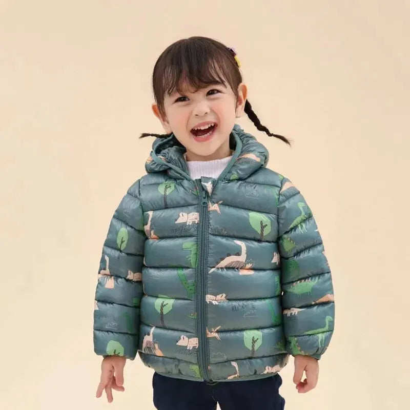 Casaco Infantil de Inverno Com Capuz