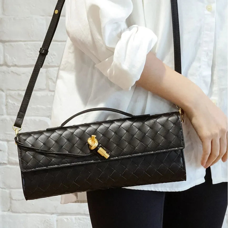 MAISA | Luxe Geweven Dames Tas Met Verfijnde Details - Chic & Stijlvol