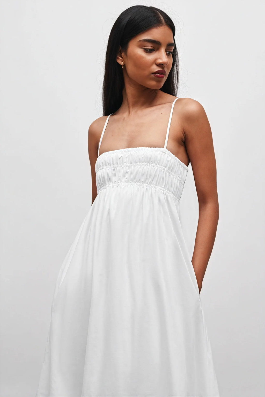 Luftiges Maxikleid mit A-Linien-Schnitt