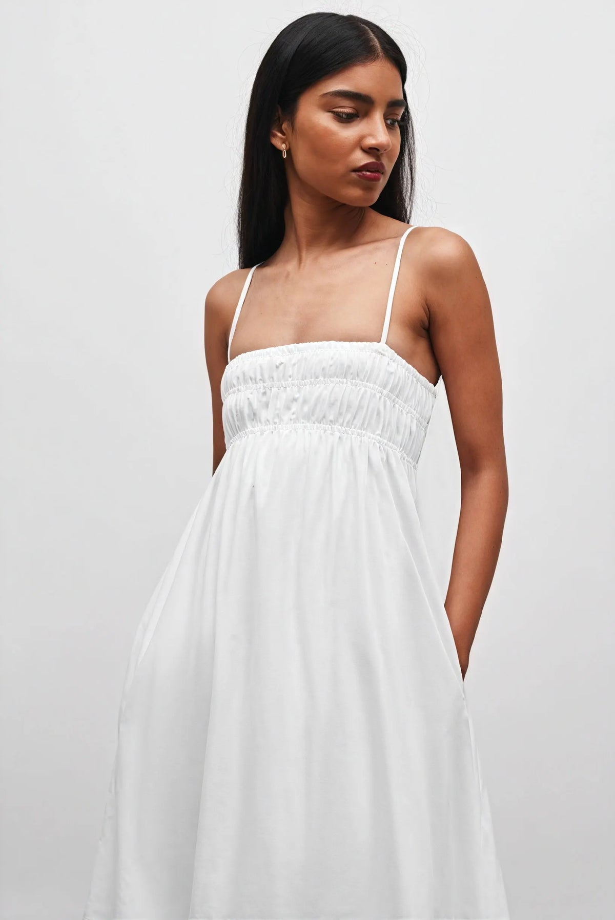 Luftiges Maxikleid mit A-Linien-Schnitt