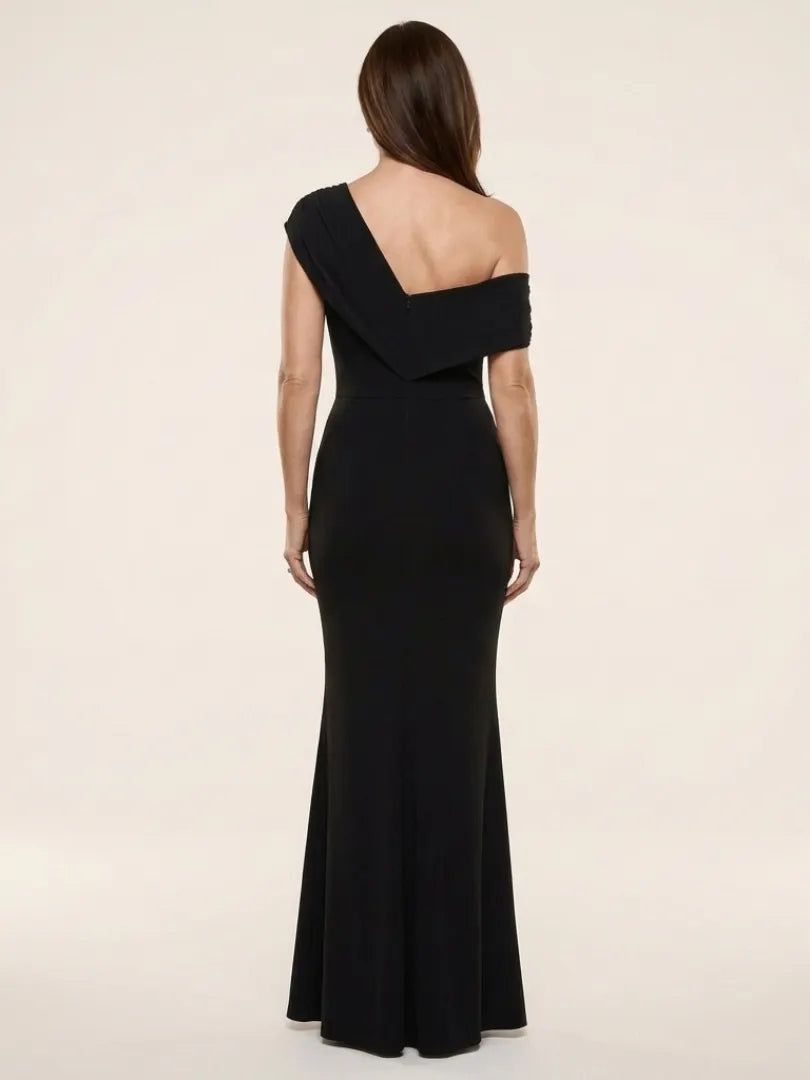 Calista | One Shoulder Draped Maxi Dress