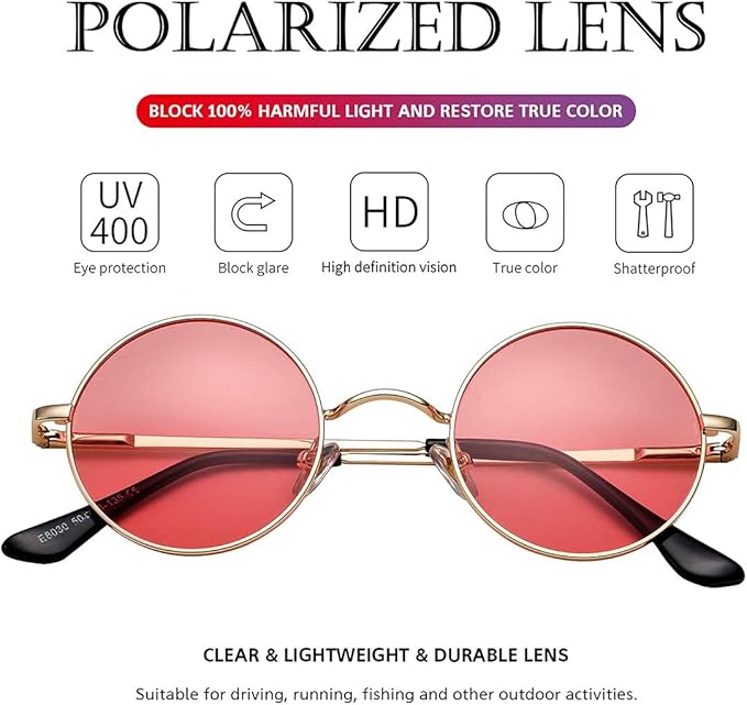 Runde Polarisierte Sonnenbrille