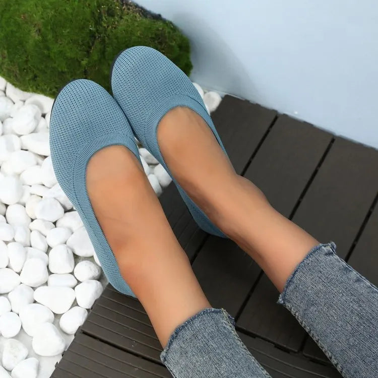 Damen bequeme Slip-On Ballerinas