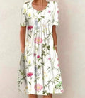 Elegantes, Stilvolles Blumenkleid