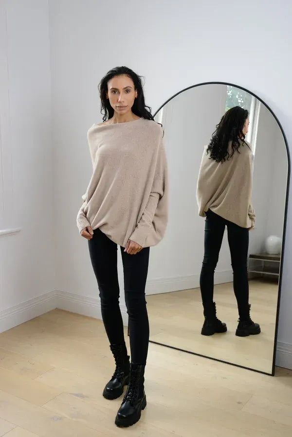 Mariemiâ„¢ - Asymmetrisch Drapierter Pullover