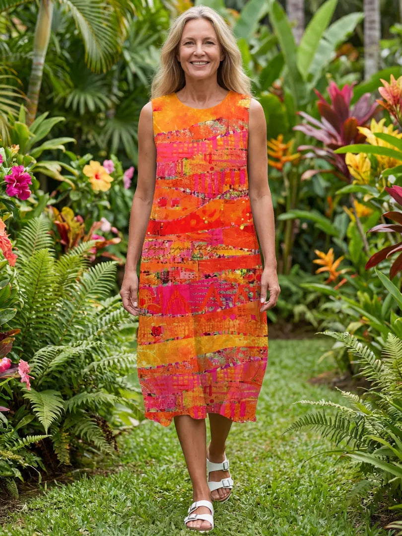 Leilani | Painted Path Midi Dress
