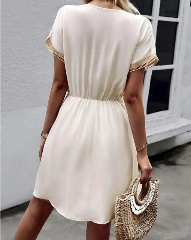 Lex | Boho Beach Dress with Lace Details