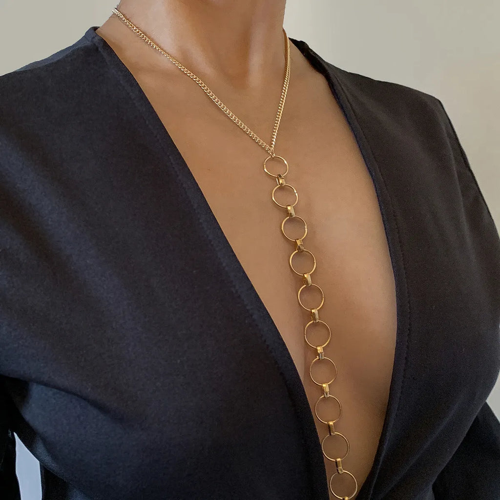 Ring body chain necklace