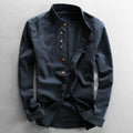 Minimalistisches Kimono Hemd Für Herren