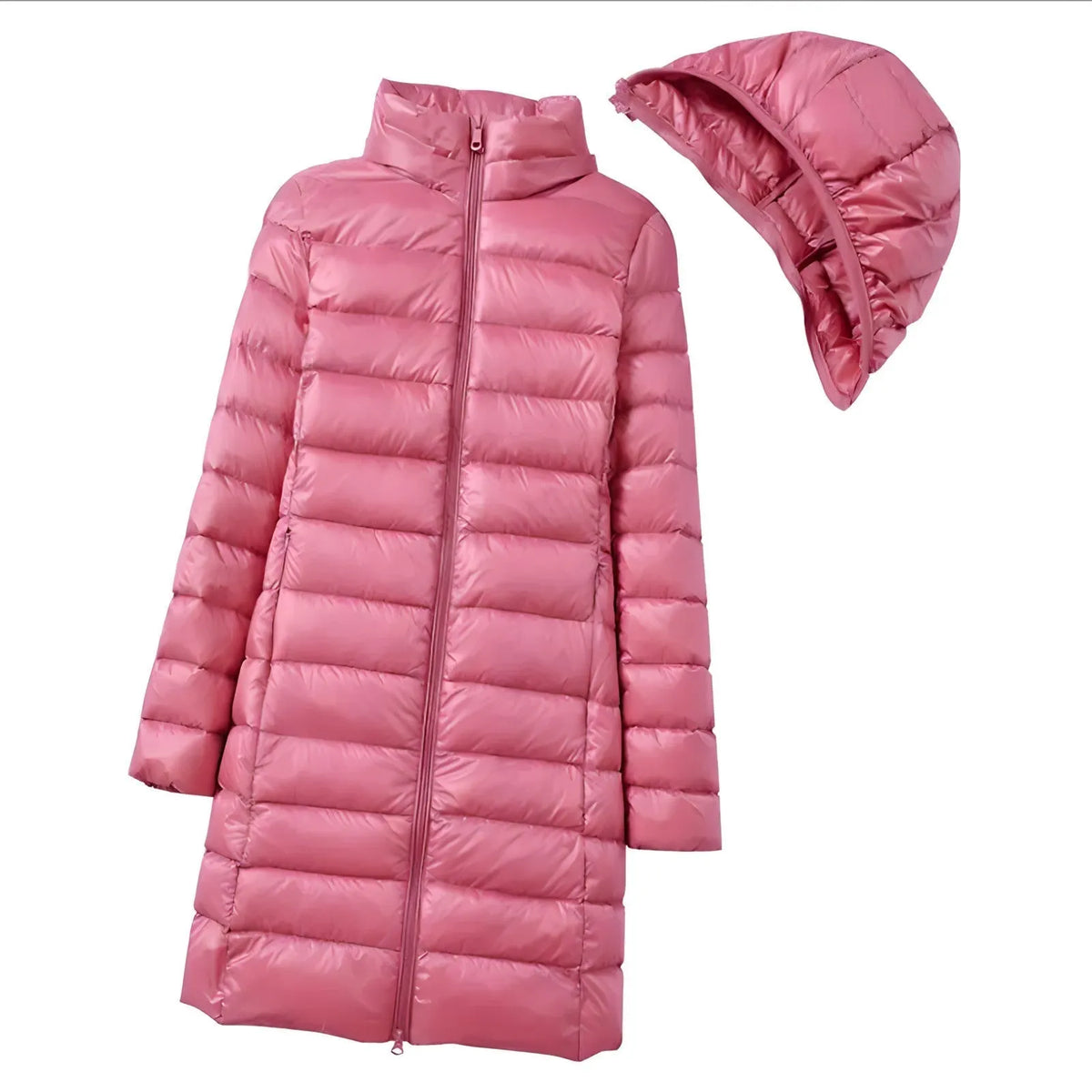 Lange Daunenjacke fÃ¼r Damen