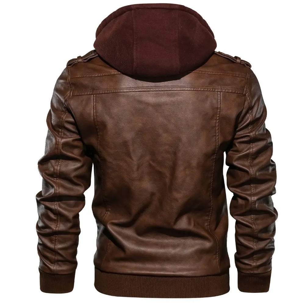 Stylische Lederjacke Für Männer