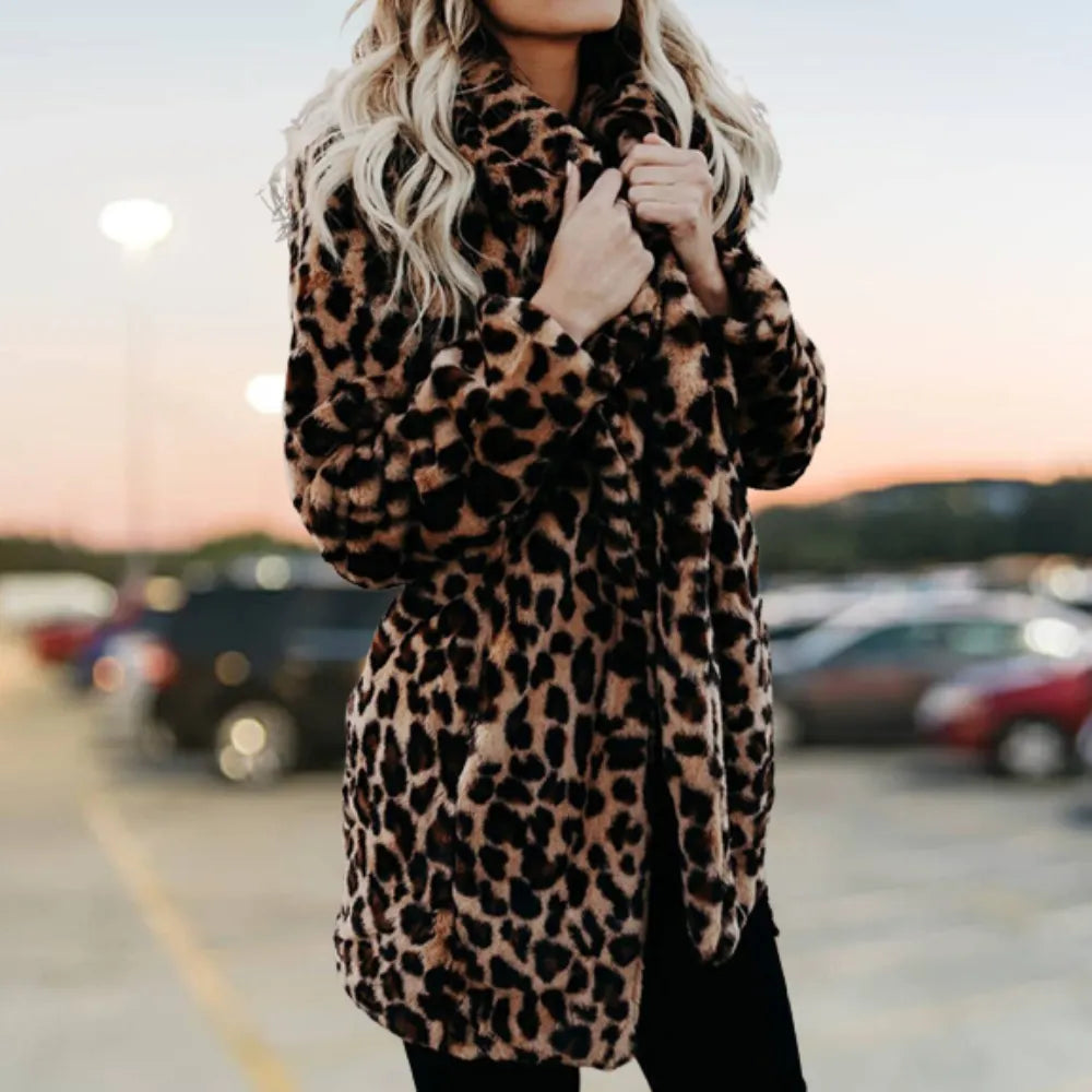 - Die beste kuschelige Eleganz Winter Plüsch Pelz Jacke