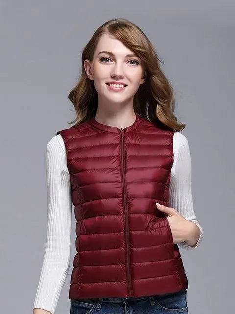 Adrienne | Stylische und leichte Damenweste für den Winter