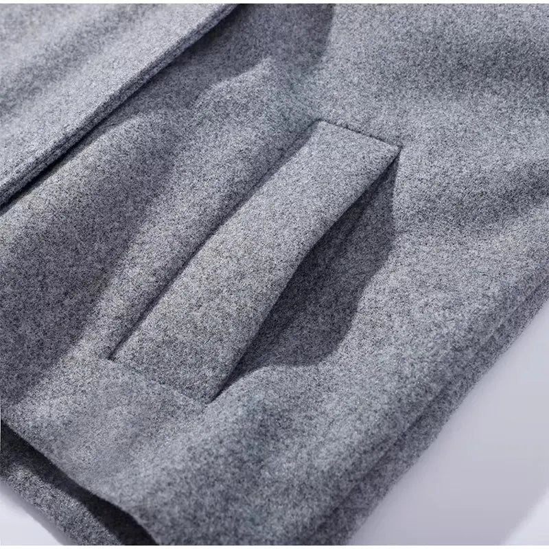 Urban Wool Coat | Luxe Wollen Korte Damesjas Met Knopen – Elegant, Warm & Perfect Voor Herfst & Winter