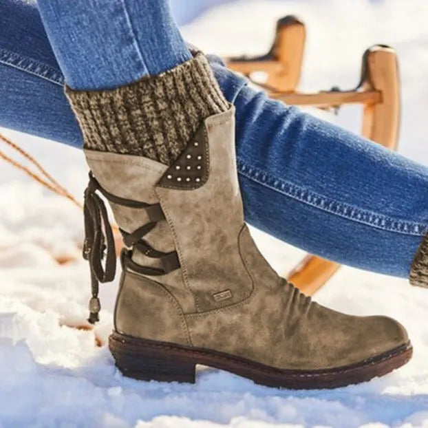 - Halbhohe Stiefel für Damen