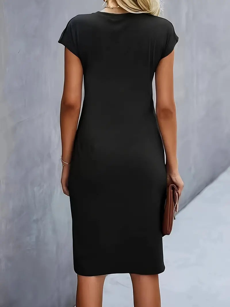 Caelyn | Midi Dress with Draping