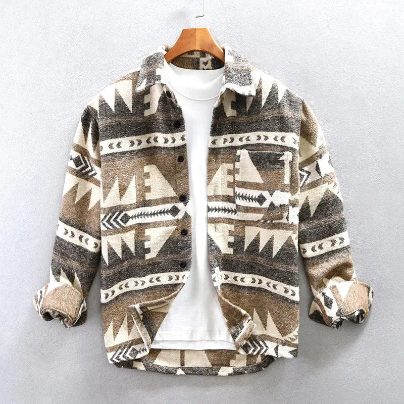 - Vintage Langärmelige Jacke für Herren
