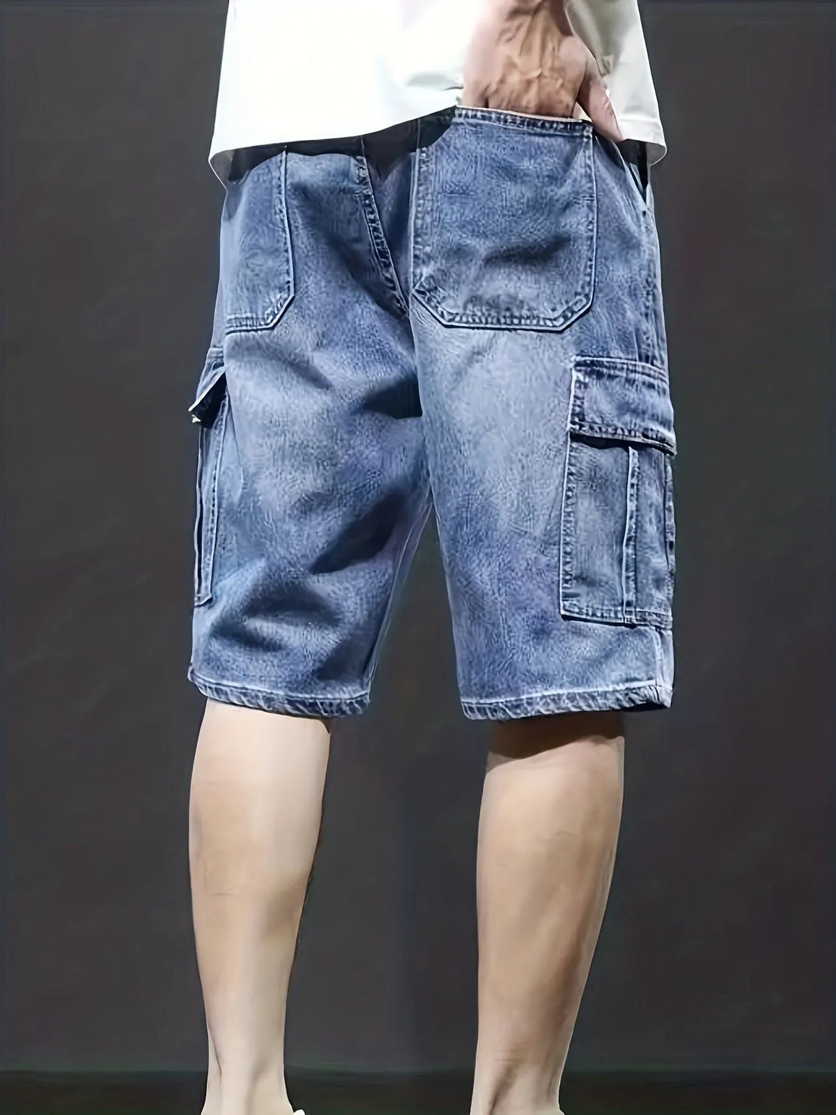 Cargo Denim Shorts Für Herren