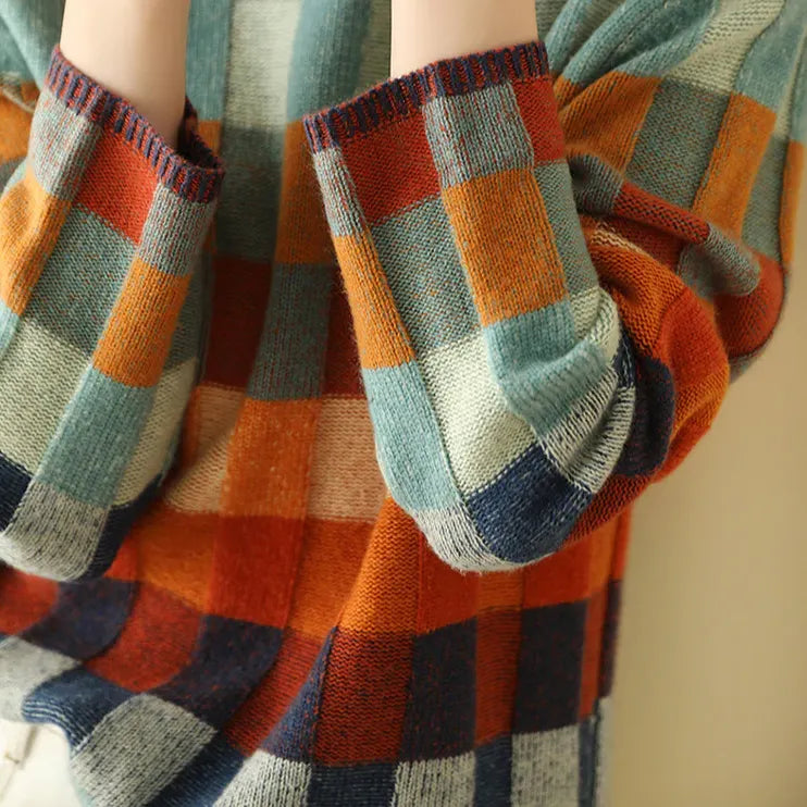 Liaâ„¢ - PATCHWORK-ROLLKRAGENPULLOVER IM KASCHMIR-CHIC