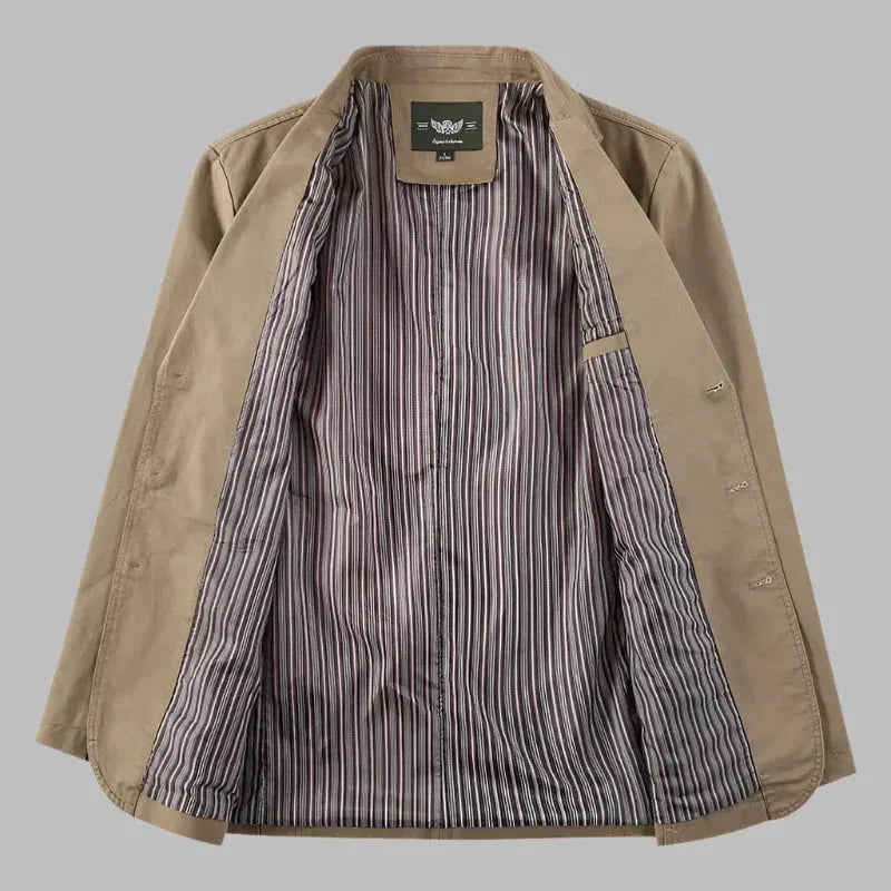 Herbstlicher Herrenblazer Mit Knöpfen