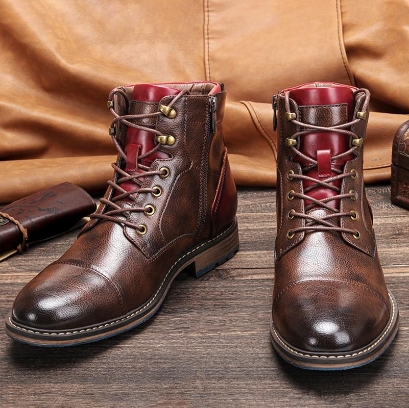 Klassische Oxford Lederstiefel FÃ¼r Herren