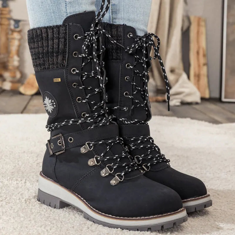Warm und Elegant Schneestiefel