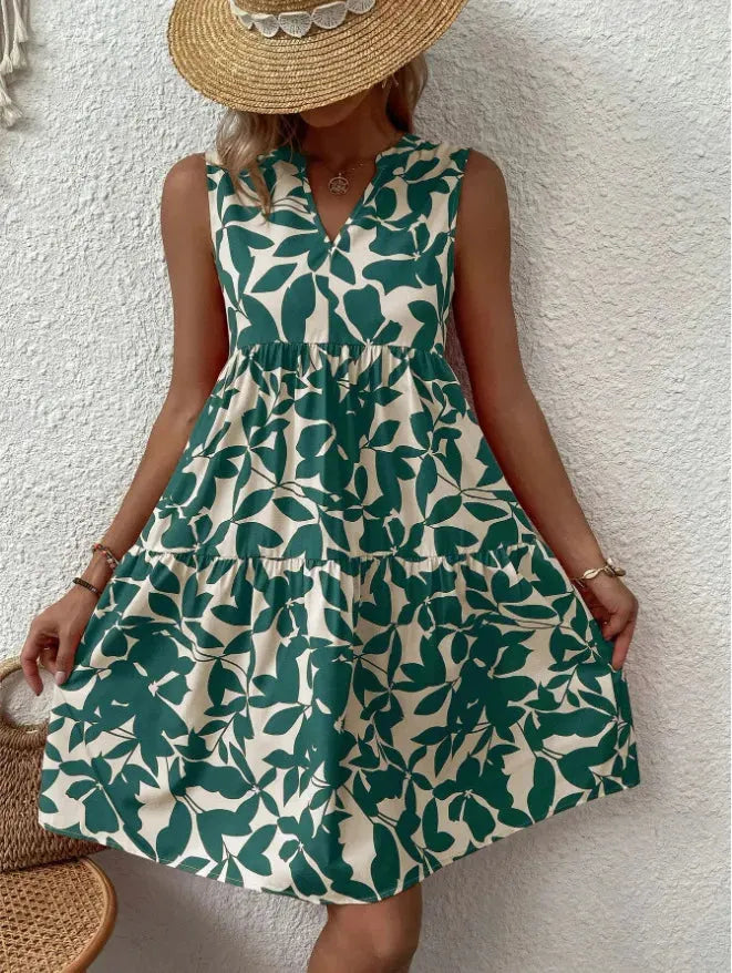 AMÉLIA | Zomers Damesjurkje Met Bloemenprint – Luchtig, Vrouwelijk & Perfect Voor Warme Dagen