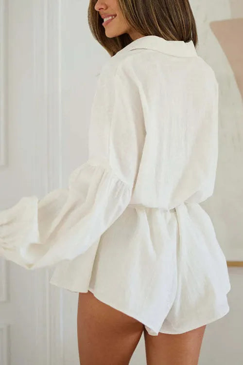 Leylah | Chic Tie-Waist Romper