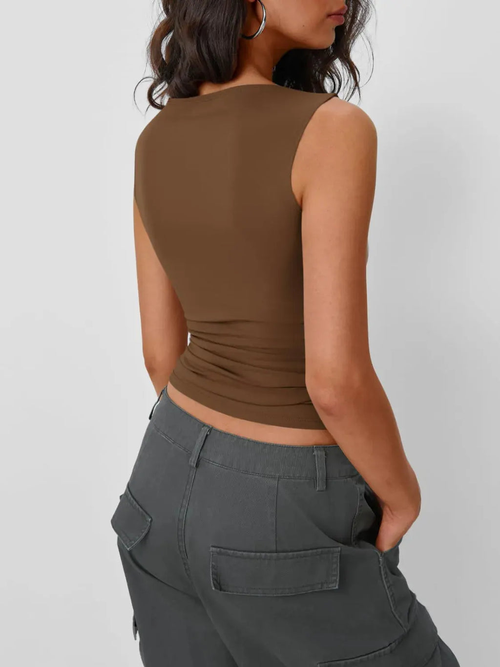 Solid Round Neck Tank