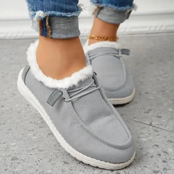Dames Slip-On Winterschoenen Met Voering â€“ Warm En Veilig De Winter Door