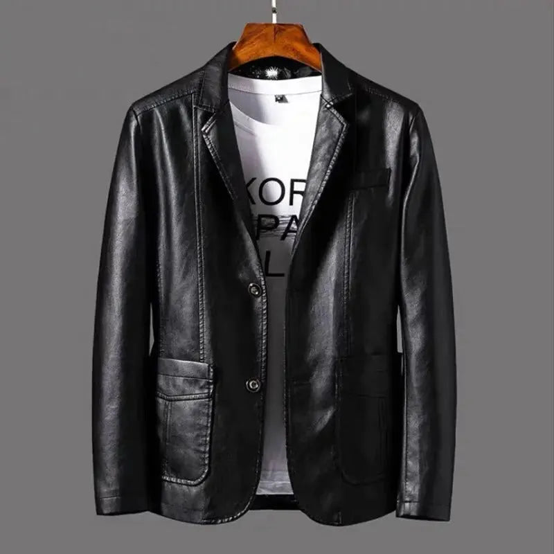 Stylische Lederjacke Für Männer