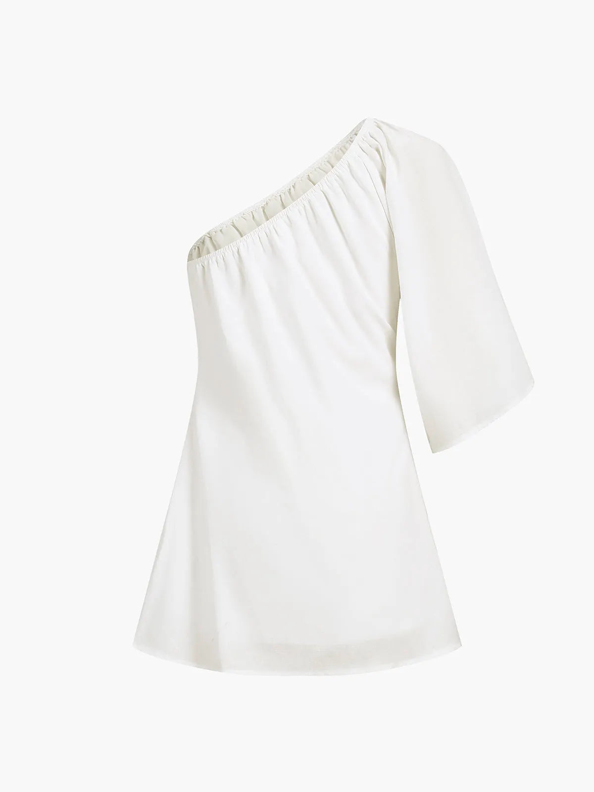 NOLA | One- shoulder Zomerjurk van luchtig Katoen Linnen