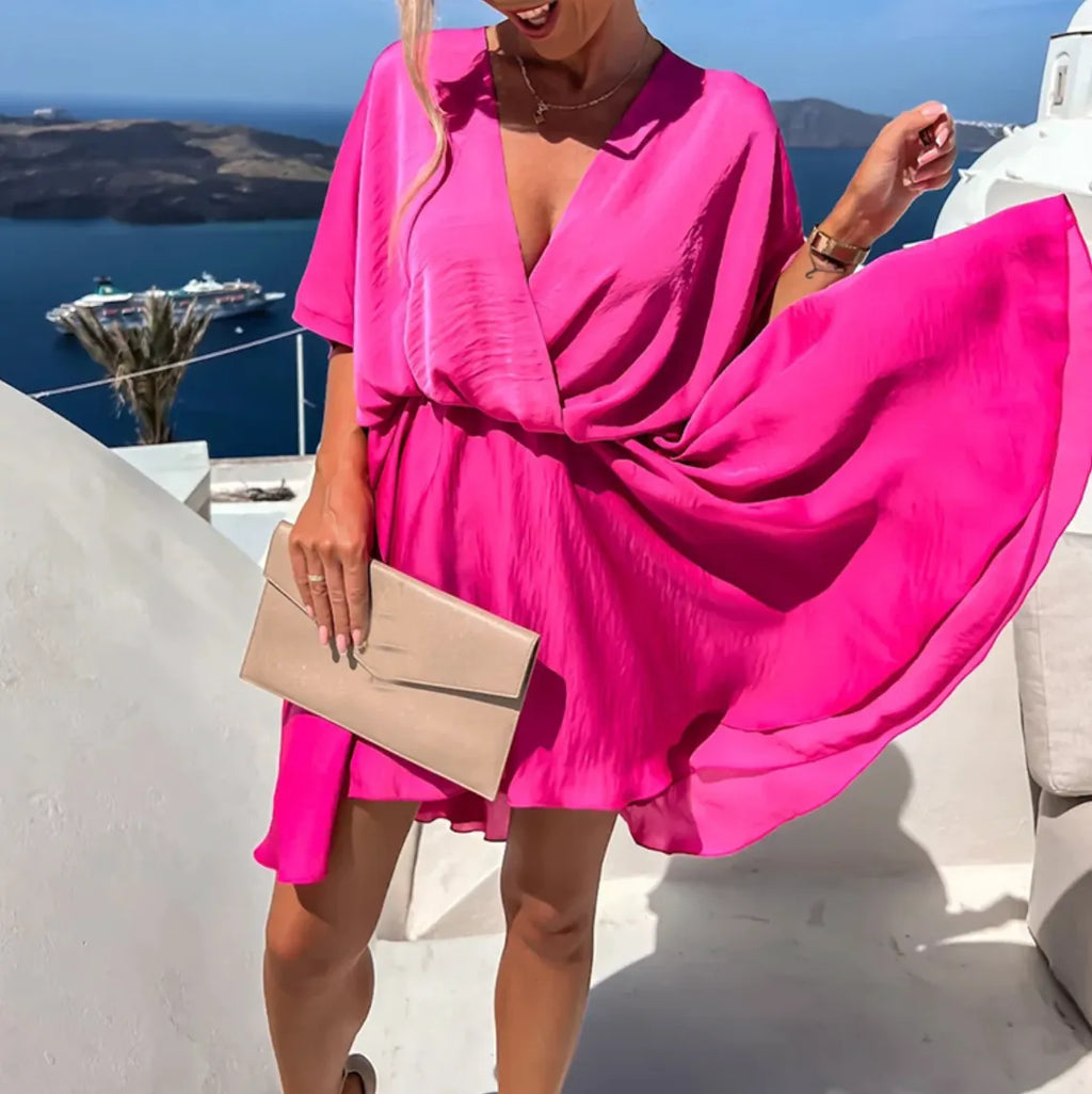 RYLEE | Luxuriöses Satin Wickelkleid