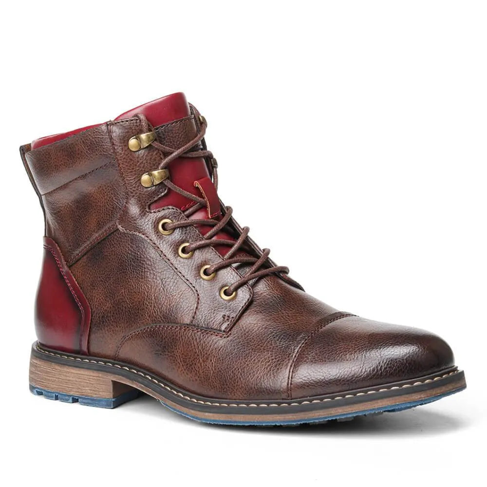 Klassische Oxford Lederstiefel FÃ¼r Herren