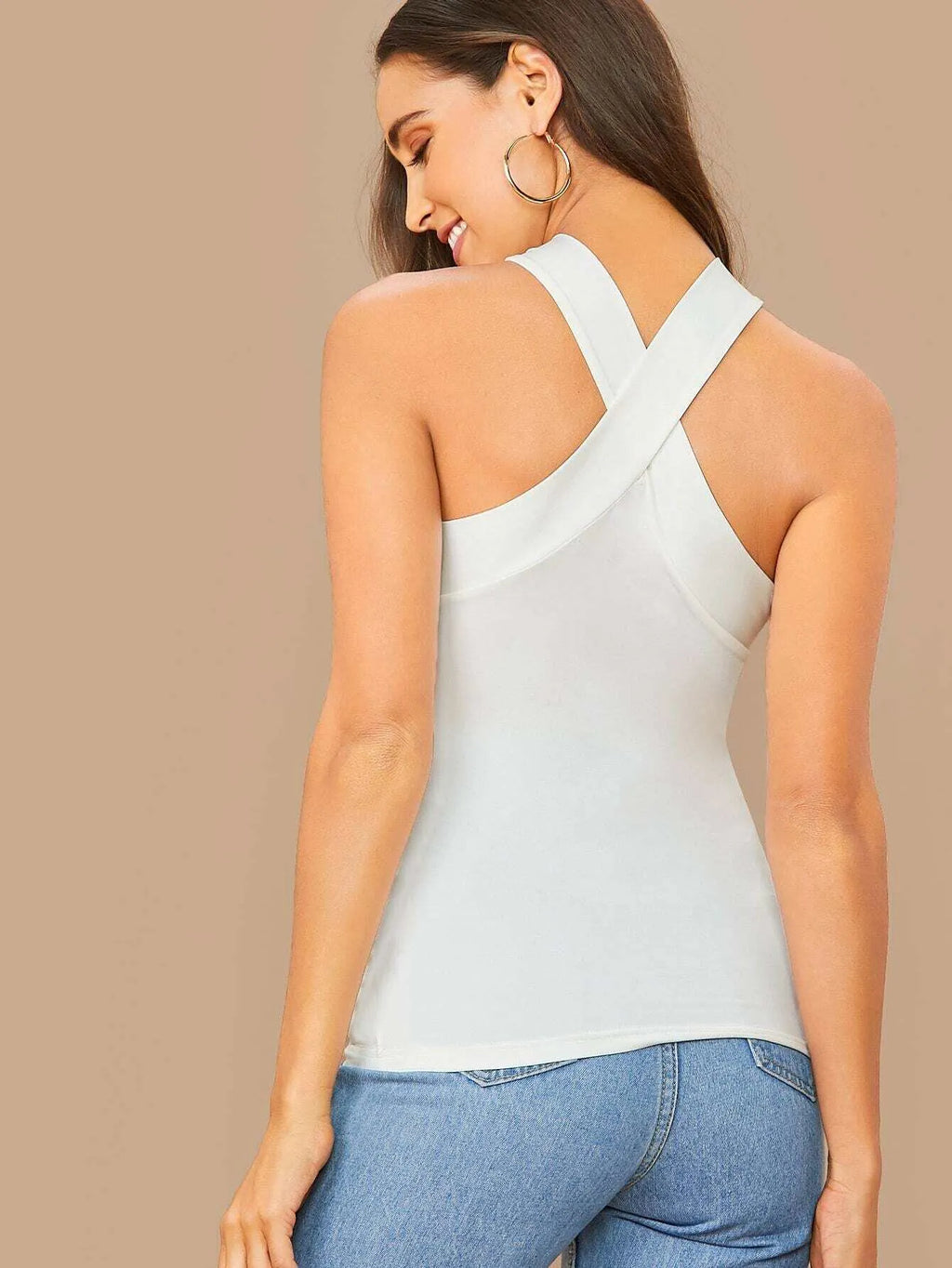 Blusa Feminina Gola TranÃ§ada