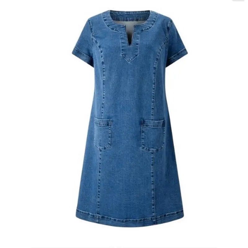 Sonya | Blød Denim Kjole