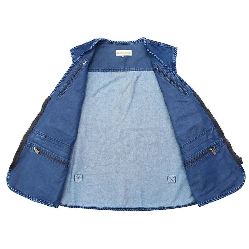 Jeansweste Mit Mehreren Taschen FÃ¼r Herren