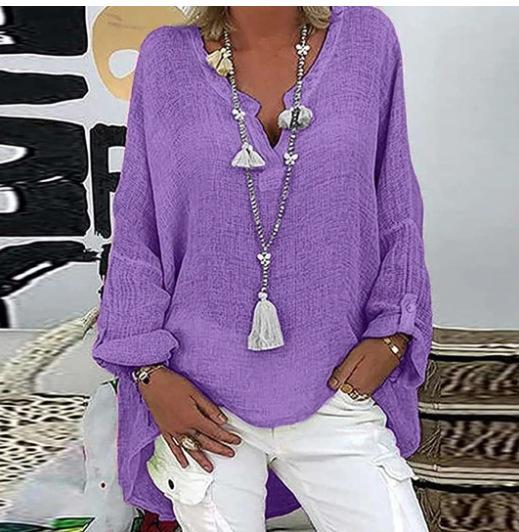 Casual Solid Color Long Sleeve Top