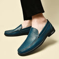 Leder Slipper Loafers Herrenschuhe