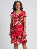 Evania | Speckled Tier Knee Length Dress