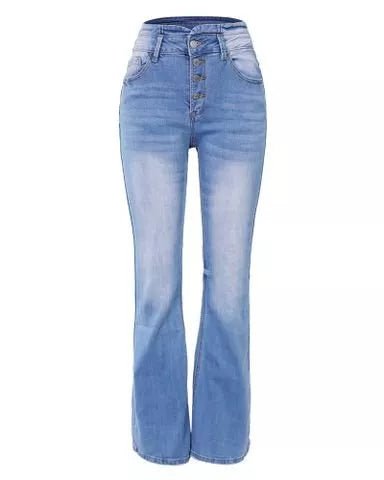 Holly | Vintage taillierte Flare-Jeans