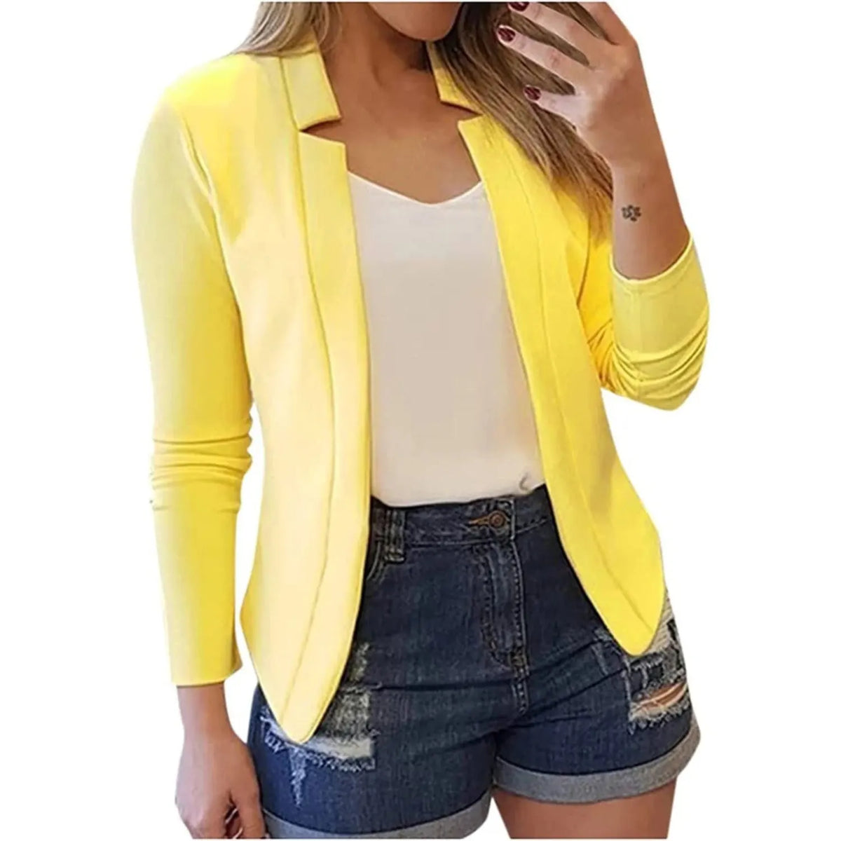 – Kleiner Damenblazer, schlichter Cardigan