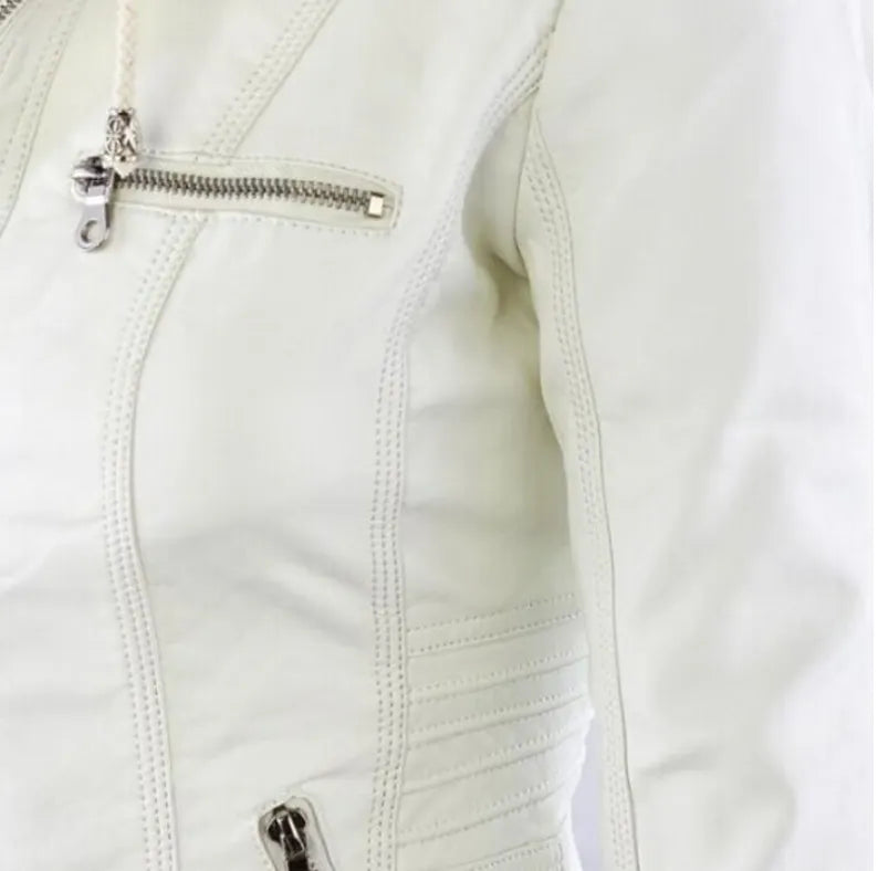 Lederjacke mit Revers