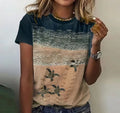 T-Shirt mit Strand-Schildkröte-Design