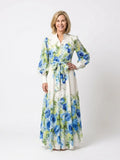 Harper | Long Sleeve Floral Button Front Maxi Dress