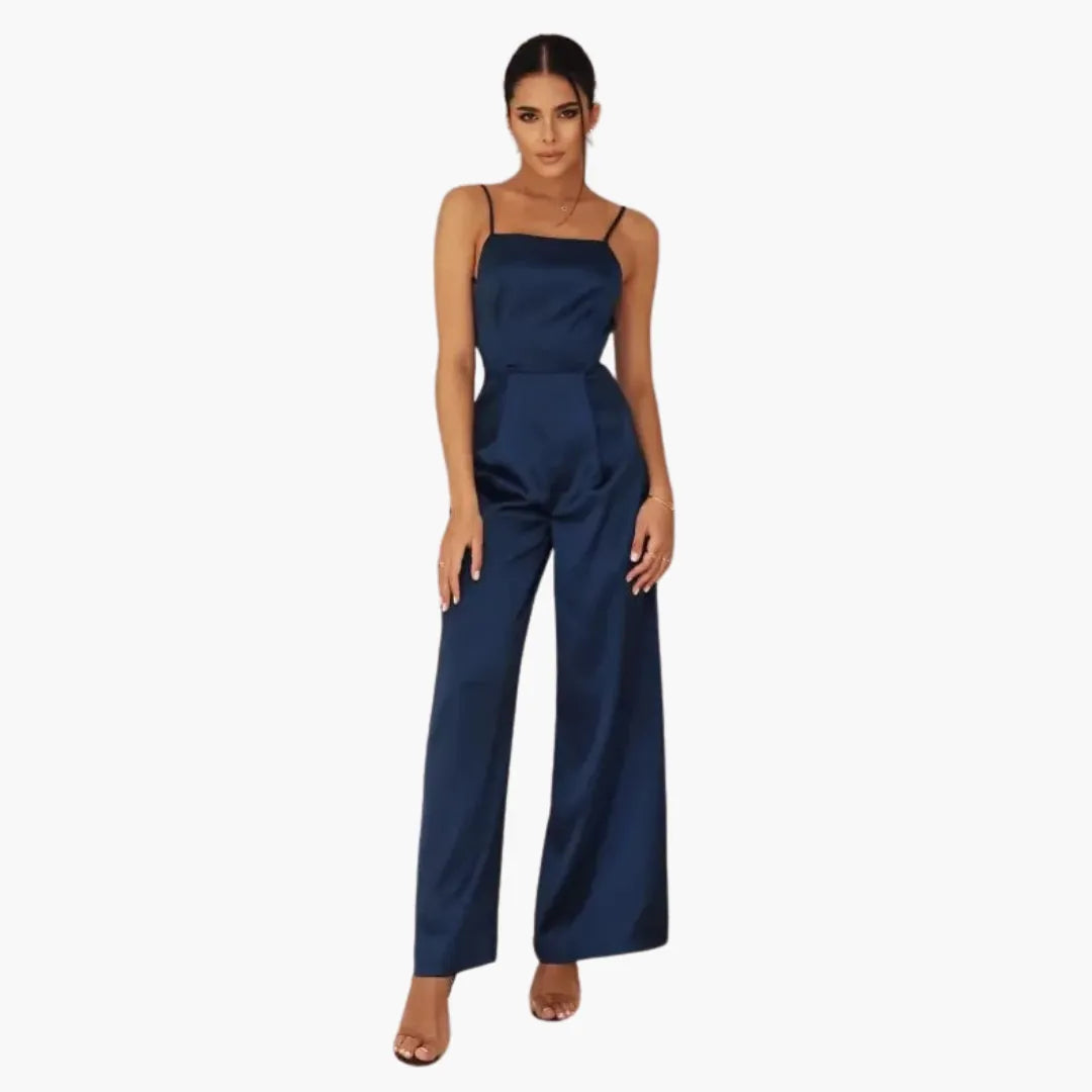 Womenâ€™s Jumpsuit Dress with Streamlined Fit