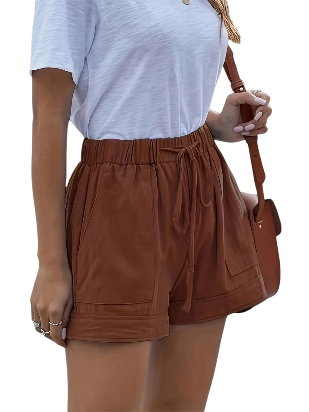 LEONA | Luchtige Dames Zomer Shorts met Elastische Tailleband & Zakken - Luchtig & Zomers